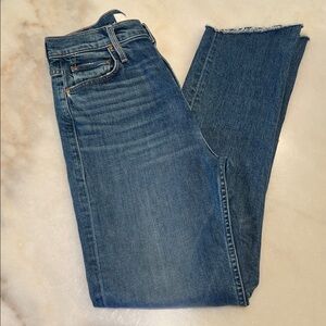 MOTHER High Waisted Rider Skimp in Cowboys Don’t Cry size 28